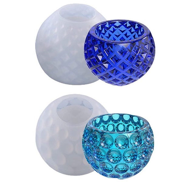 Silicone Molds Candle Bowl Epoxy Resin Moulds Carousel 1