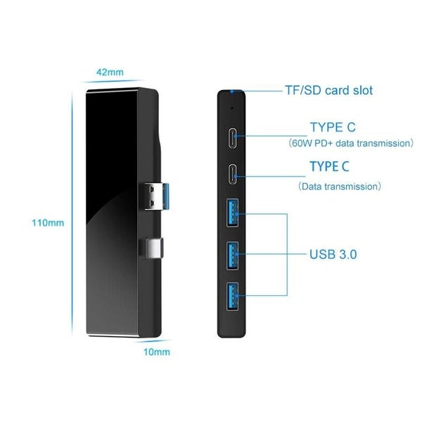 Usb 3.0 + Type-C Hub Adapter 5 Ports Carousel 2