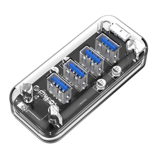 4-Port Usb 3.0 Desktop Hub With Blue Led Carousel 2