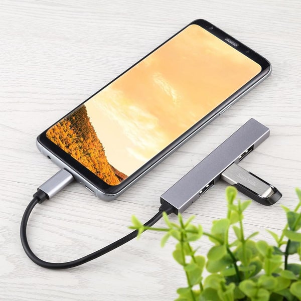 4-Port Usb-C Aluminum Alloy Hub With Led Indicator Carousel 10