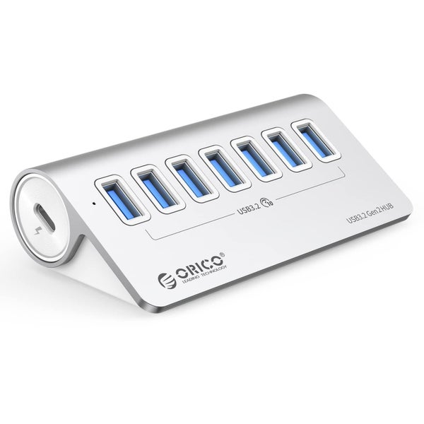 Aluminum 7-Port Usb 3.2 Gen2 Hub 10Gbps With 0.5M Cable Carousel 1
