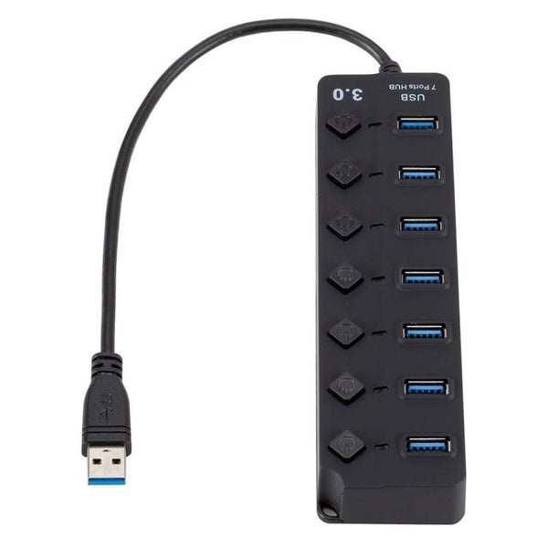 7-Port Usb 3.0 Hub With Switch For Pc / Laptop Carousel 1