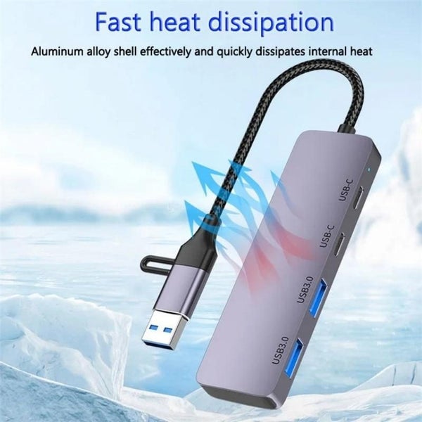 Usb 3.0 + Type-C 4-Port Hub Docking Station Carousel 6