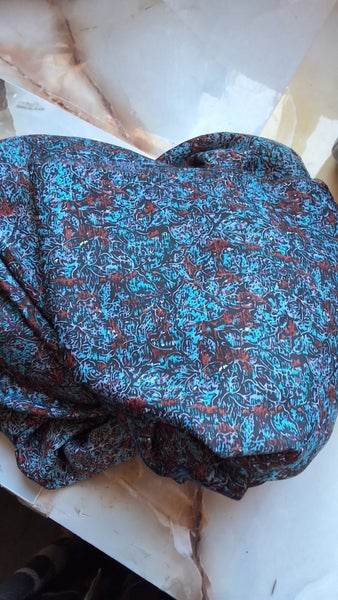 BLUE AND RED POLYESTER LIGHT FABRIC Carousel 1