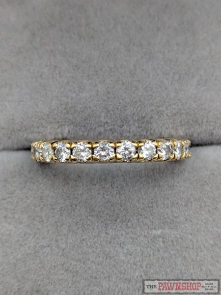 Hand Finished 1.00ct TDW Diamond Eternity Ring in 18ct Yellow Gold $6,000 Carousel 1