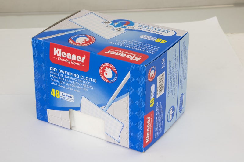 Dry Sweeping Cloths Refill - Box of 48 - 22cm x 30cm Carousel 2