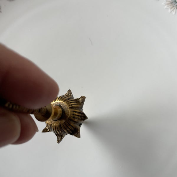 Small Solid Brass Acorn Ball Spire Finial–55mm Heights Carousel 5