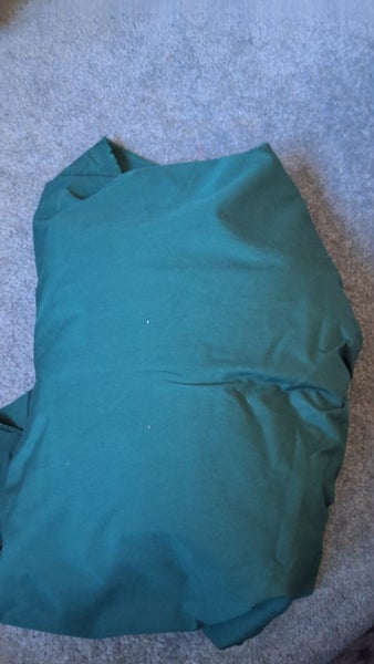 PLAIN BOTTLE GREEN FABRIC (NOT SURE IF ITS POLY COTTON OR NOT) Carousel 1