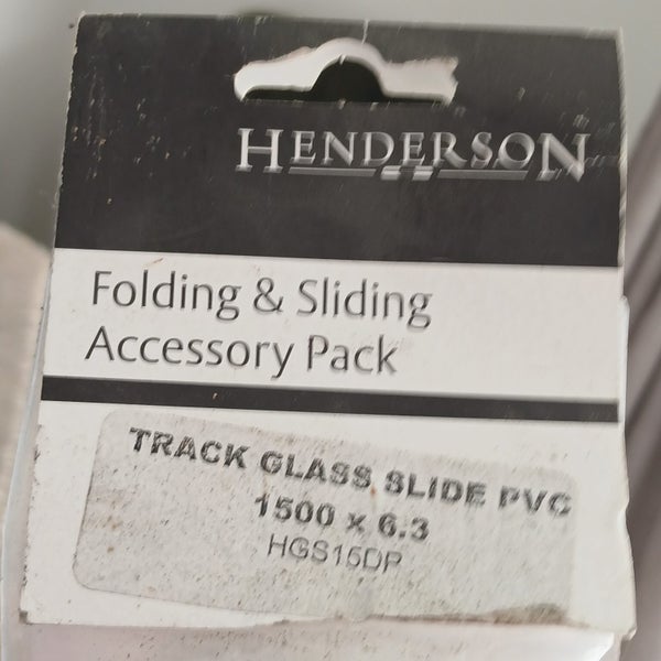 HENDERSON FOLDING & SLIDING PVC TRACK GLASS SLIDE NEW Carousel 1