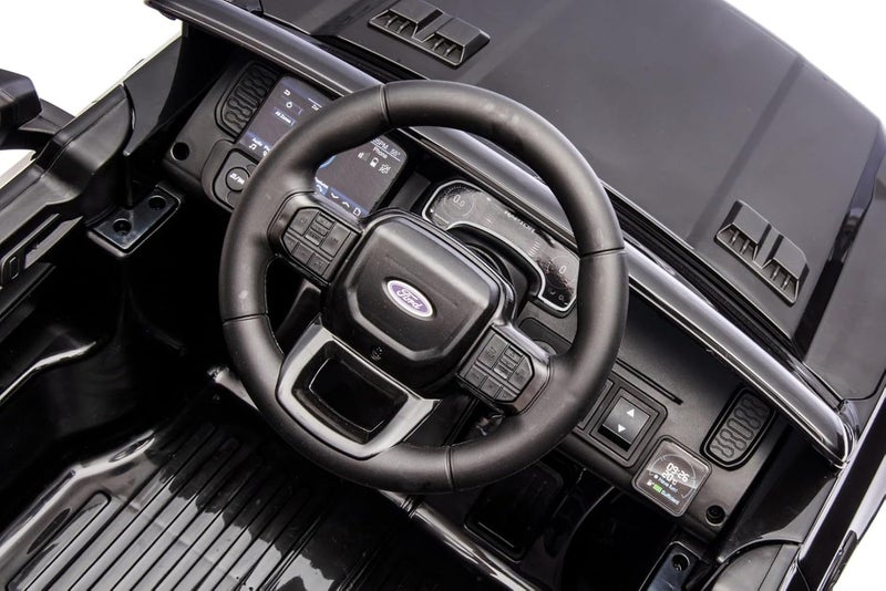 Kids Ride on Remote Controlled Licensed Ford Ranger Raptor Black 707-R 12V Carousel 2