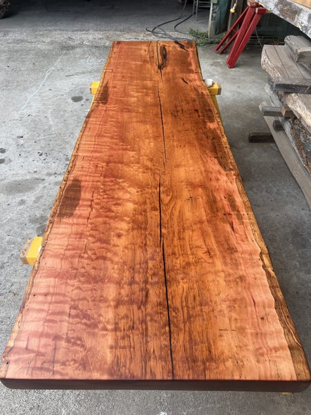 Solid Red Beech Stump Slab – 198 × 108 × 5.5 cm Carousel 16