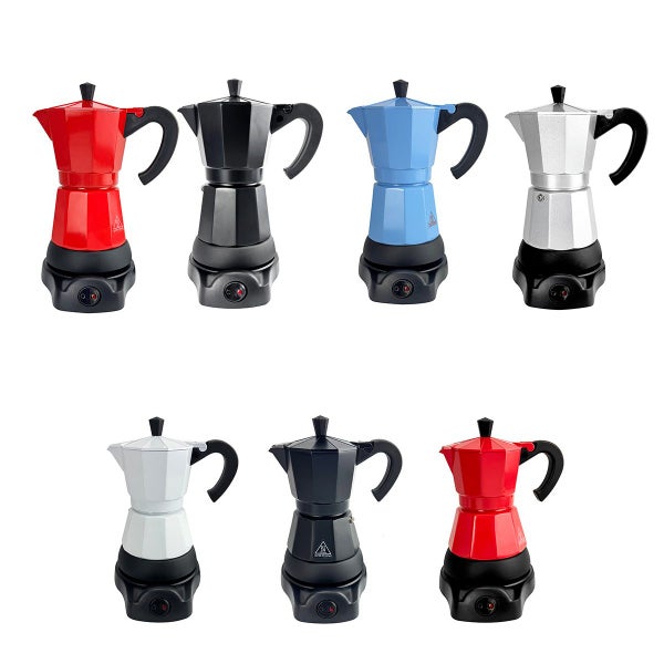 Mornest Electric Aluminium Moka Coffee Maker Espresso Italian Classic auto po... Carousel 2
