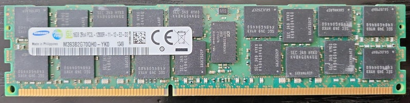 16Gb DDR3 PC3L-12800R 2Rx4 ECC REG DIMMs suitable for most brands of servers Carousel 2