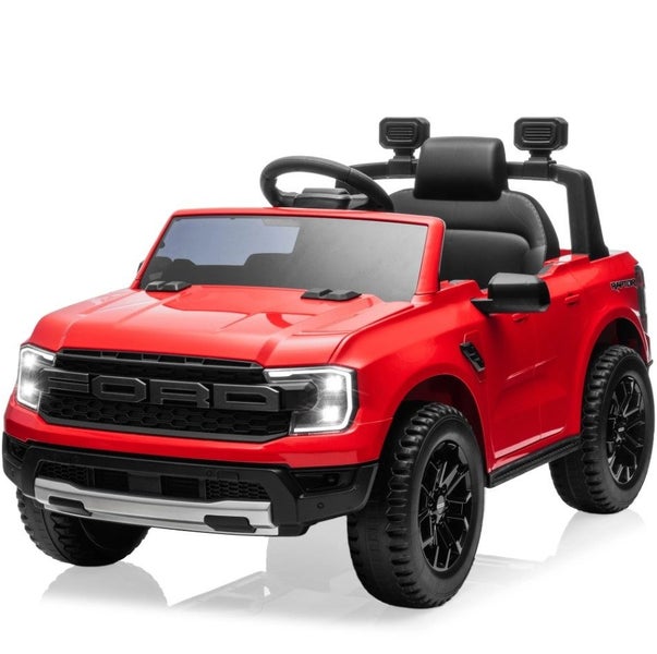 Kids Ride on Remote Controlled Licensed Ford Ranger Raptor Red 707-R Carousel 1