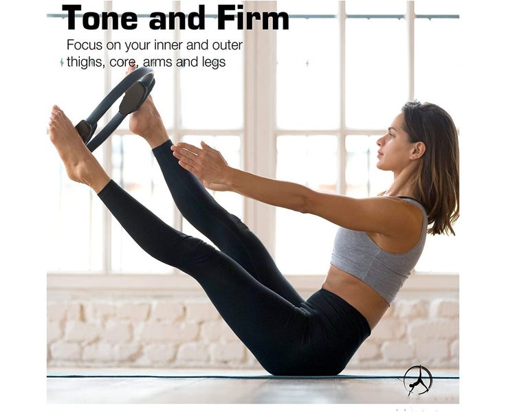 Pilates Ring - Superior Unbreakable Pilates Circle for Focused ToningLÂ¬ Black Carousel 2