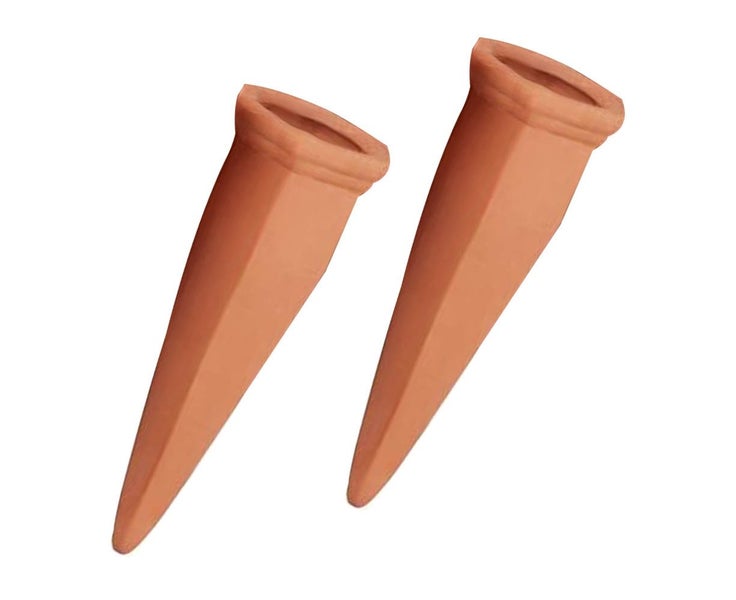 Plant Watering Devices 6 Pack Terracotta Vacation Plant Waterer Wine Bottle W Carousel 2