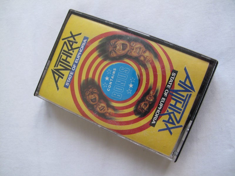 ANTHRAX State of Euphoria - Cassette Tape :) Carousel 1