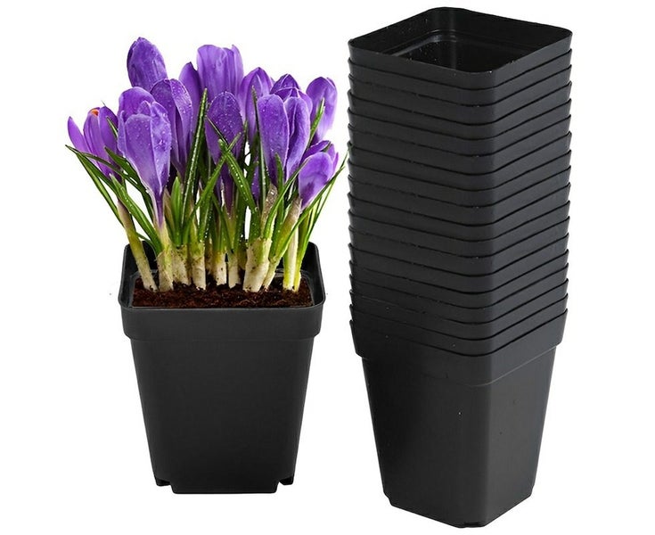 Plastic Plant Flower Pots Nursery Seedlings Garden Plant Pot Container 100PCS Carousel 1