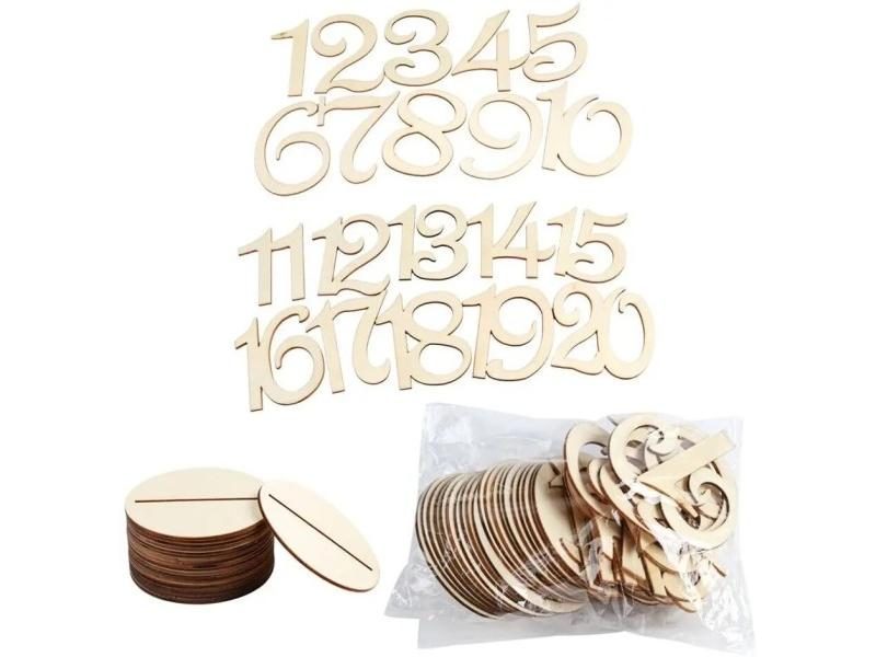 1-20 Numbers Wood Signs Wedding Table Number Wooden Table Numbers Rustic Carousel 1