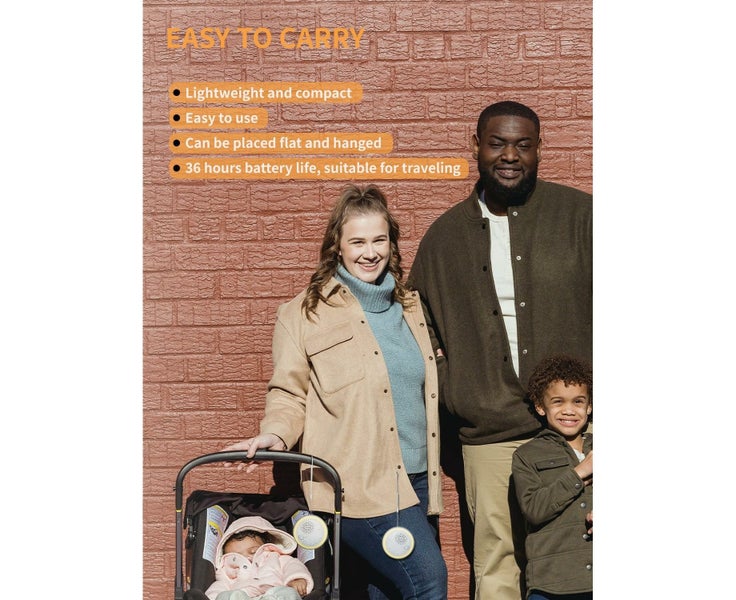 Portable Baby Sleep Soother Â¨C Mini White Noise Smart Sound Machine for Babies Carousel 8