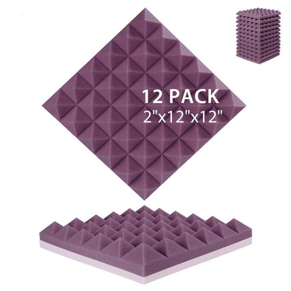 12 Pack Wall Foam Acoustic Studio Soundproofing Panels Carousel 1
