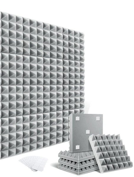 12 Pack Wall Foam Acoustic Studio Soundproofing Panels Carousel 2