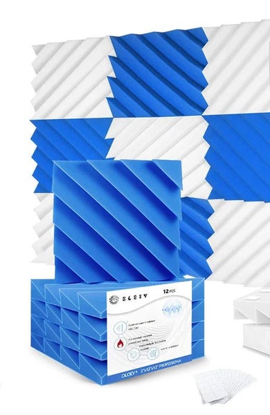 12 Pieces Self-Adhesive Soundproof Panels For Door & Wall Insulation Carousel 2