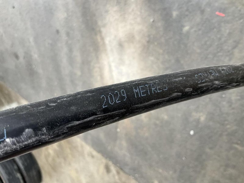 Nexans 7x25mm2 Electrical Cable Remnants on Large Drum Carousel 7
