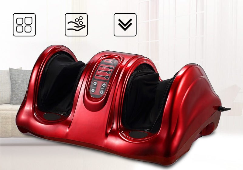 Foot Massager Massage Shiatsu Deluxe Leg Red Carousel 1