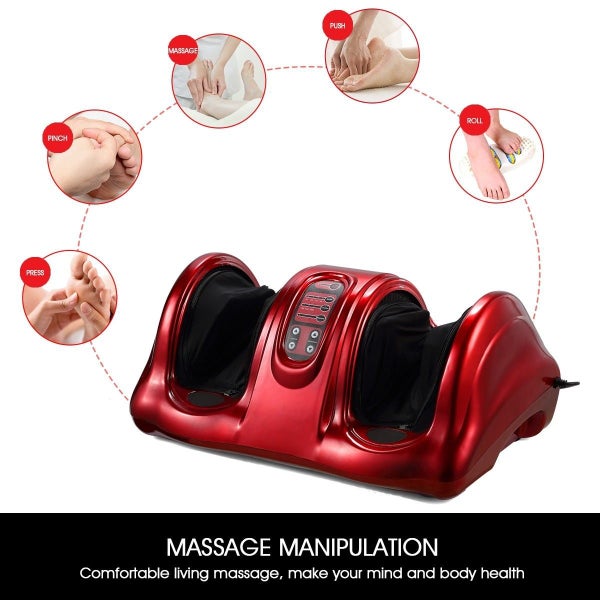 Foot Massager Massage Shiatsu Deluxe Leg Red Carousel 2