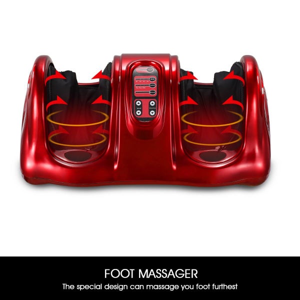 Foot Massager Massage Shiatsu Deluxe Leg Red Carousel 11