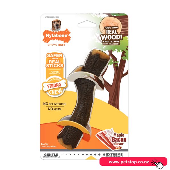 Nylabone Wood Chew Stick Wolf Carousel 1