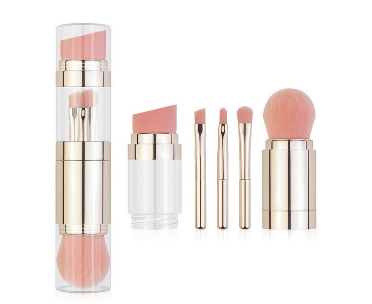 Portable Makeup Brush Powder Cover5-in-1 Makeup Brush Multi-function Carousel 1