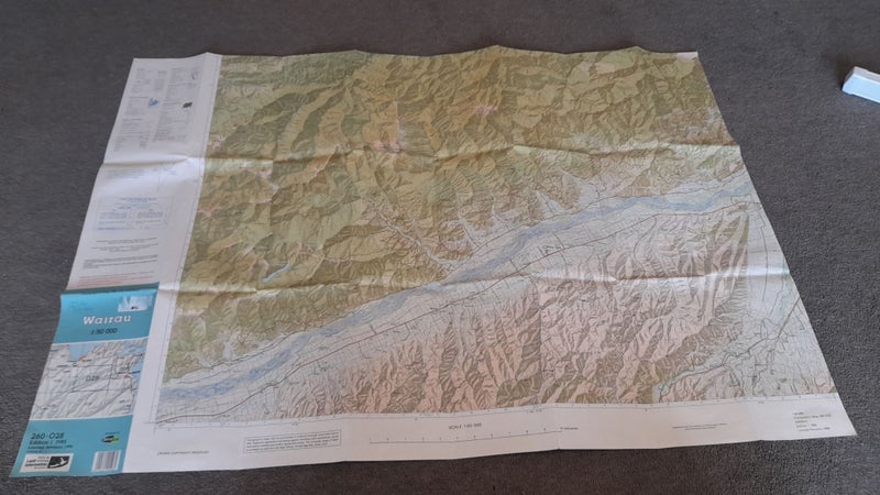 Topo Map Wairau 260 – O28, 1998 Carousel 2
