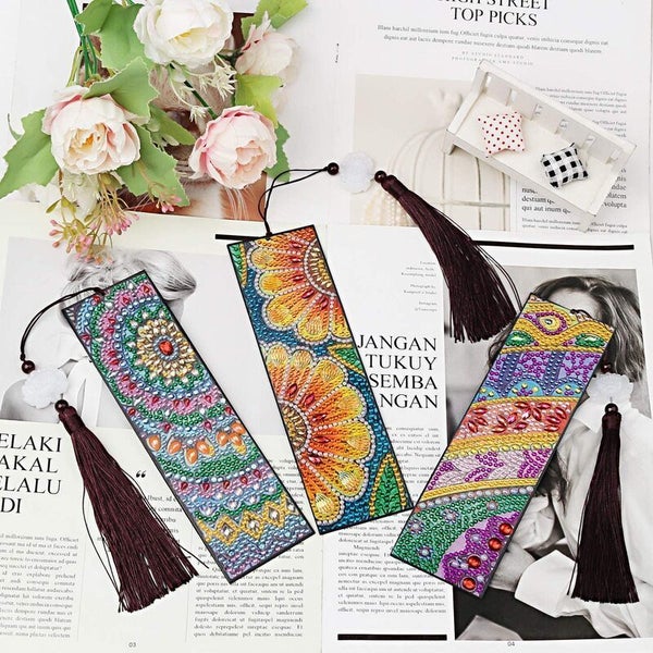 5D Diamond Painting Bookmarks Art Kits Carousel 2