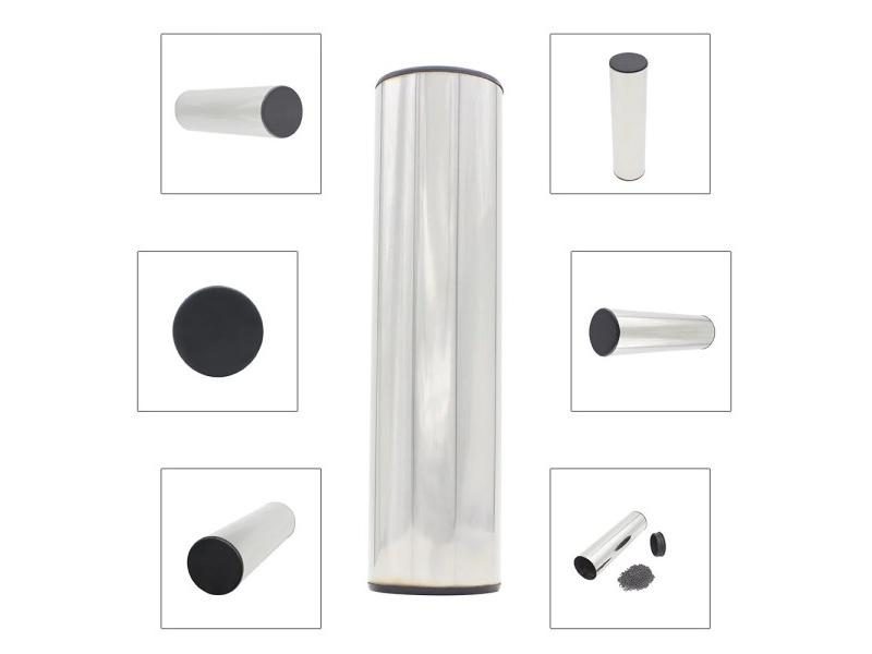 Professional Stainless Steel Cylinder Sand Shaker Rhythm Metal Hand Percussion Carousel 1