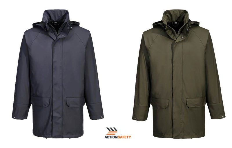 Portwest Flexatex Chem Jacket - Green or Navy - Sizes S to 3XL Carousel 1