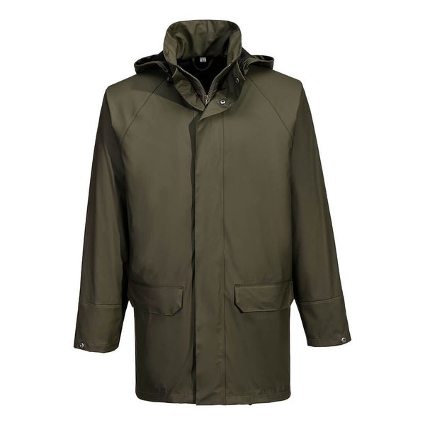 Portwest Flexatex Chem Jacket - Green or Navy - Sizes S to 3XL Carousel 2
