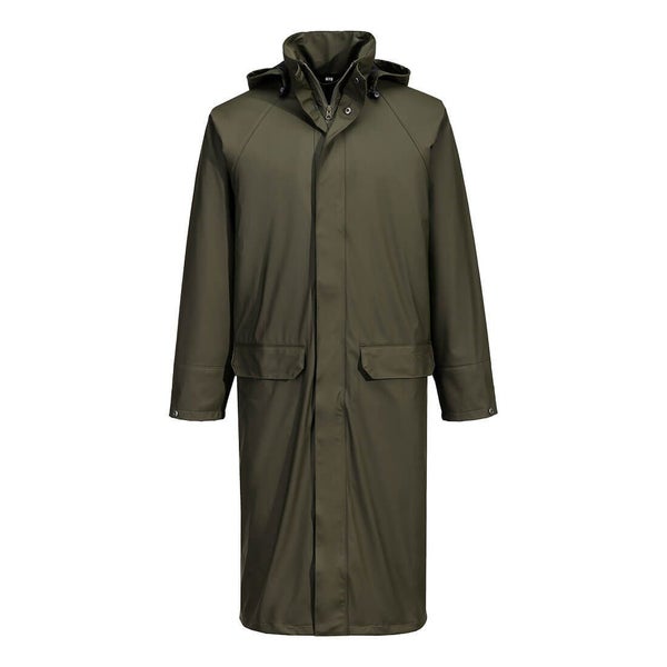 Portwest Flexatex Chem Long Coat - Green or Navy - Sizes S to 3XL Carousel 2