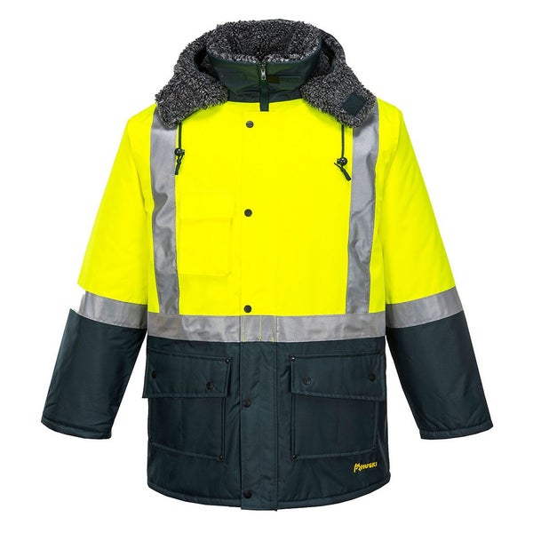 Portwest Huski Hi Vis Freezer Jacket - Yellow/Green or Yellow/Navy - S to 5XL Carousel 2