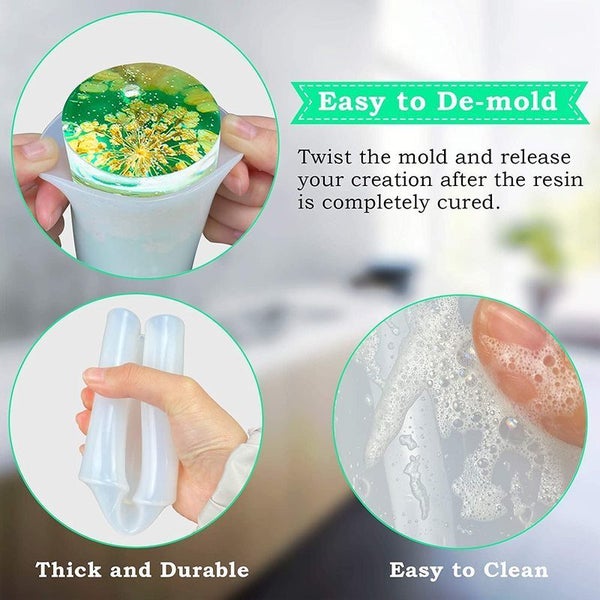 2pcs Resin Moulds Silicone Candle Molds Carousel 2