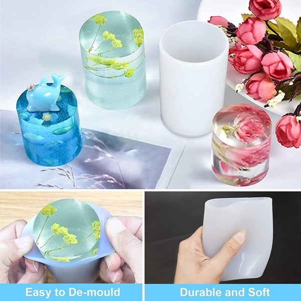 2pcs Resin Moulds Silicone Candle Molds Carousel 18