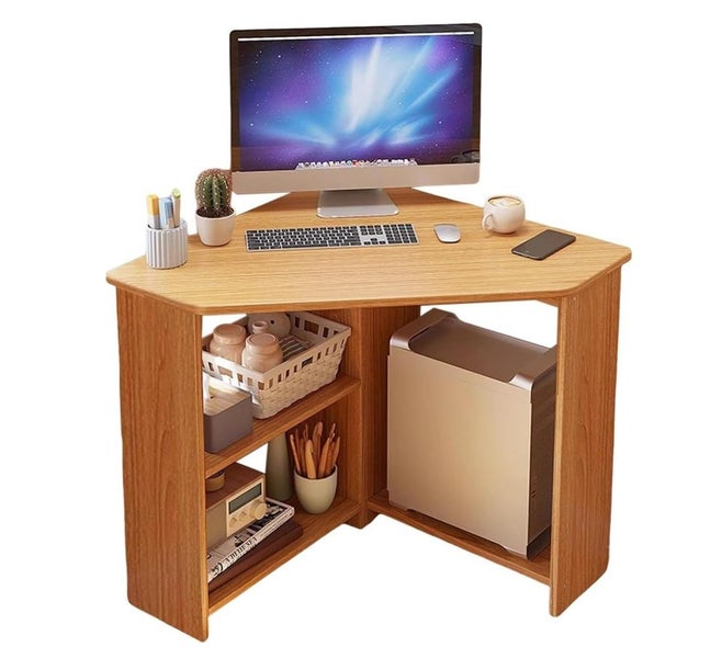 Corner Triangle Study Desk Carousel 1