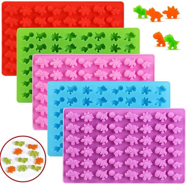 Silicone Moulds Dinosaur Gummy Cake Candy Molds Carousel 1