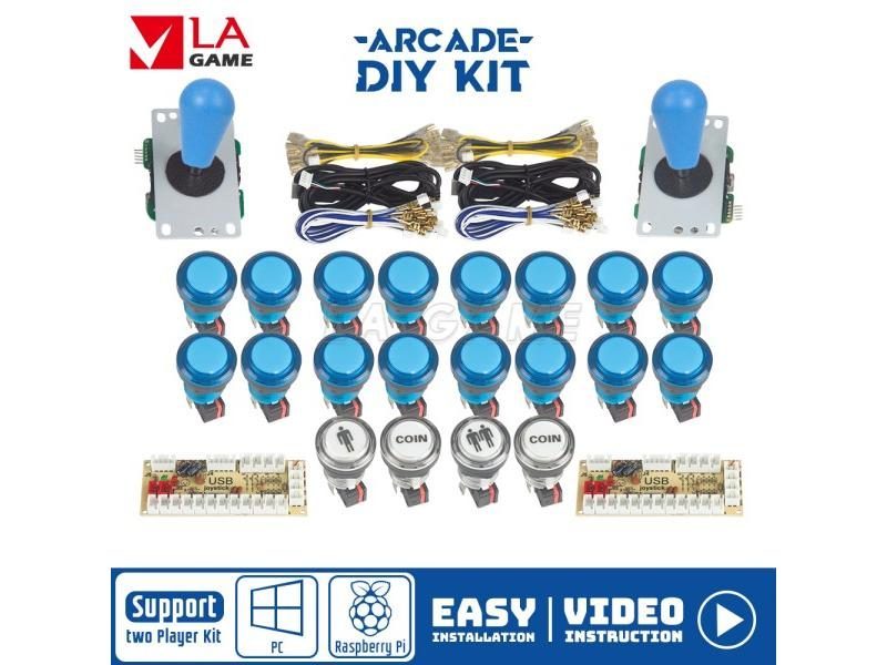 Diy Kit For 2 Player Zero Delay Encoder To Pc Rasberry Pi Arcade Game With Led Carousel 1