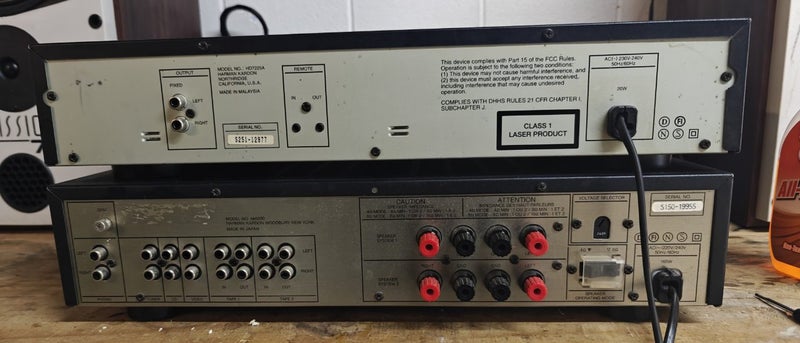 Harmon Kardon Stereo Amplifier + CD Player + Extras *VINTAGE* Carousel 2