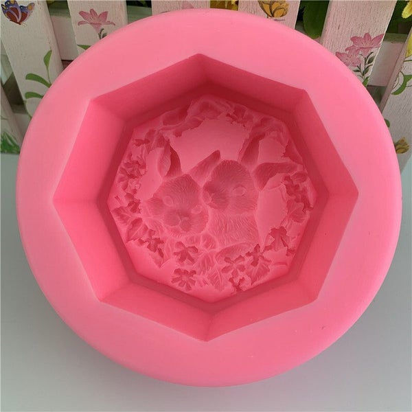 Silicone Mould Rabbit Soap Mold Carousel 2