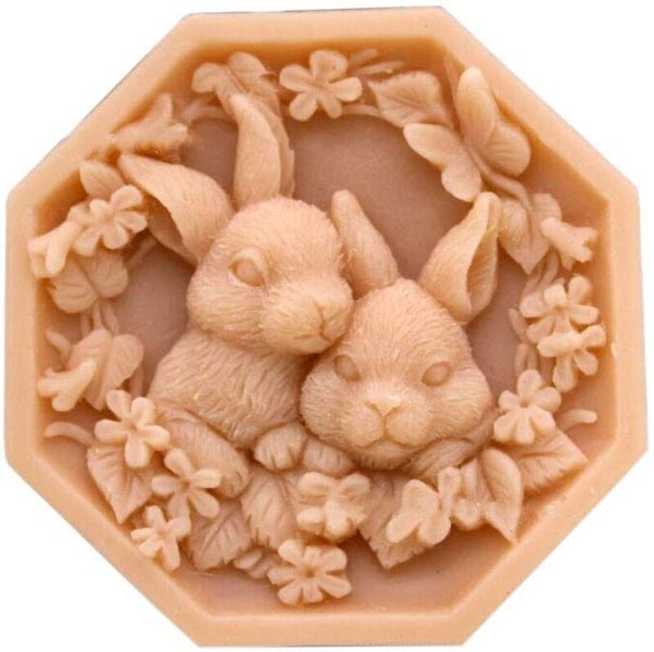 Silicone Mould Rabbit Soap Mold Carousel 9