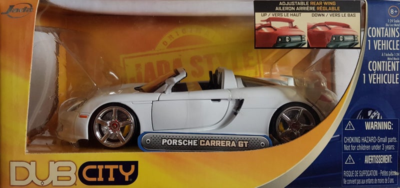 Porsche Carrera GT Jada 1/24 Scale Dub City White Carousel 4