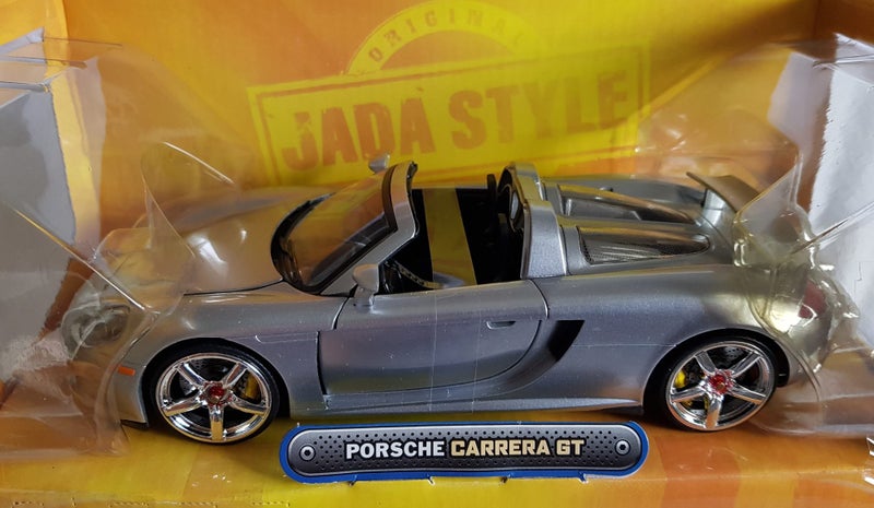 Porsche Carrera GT Jada 1/24 Scale Dub City silver Carousel 1
